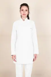 Beyaz Renk Tesettür Hemşire Forması