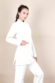 Beyaz Renk Tesettür Hemşire Forması